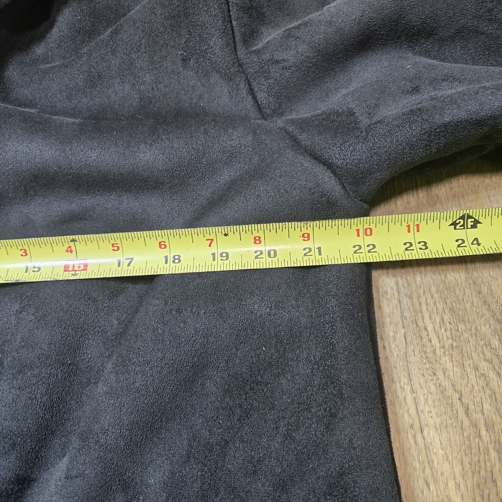 ST. JOHN'S BAY‎ WOMENS BROWN THICK FAUX SUEDE PARKA FAUX FUR LINED JACKET COAT L - Picture 5 of 12